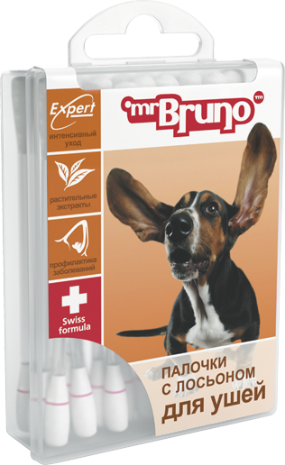 Палочки для ухода за ушами собак Mr. Bruno 36 шт. 