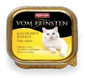 Консервы для кошек Animonda VOM FEINSTEN for castrated cats с индейкой и сыром 0,1 кг.