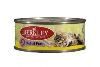 Консервы для кошек Berkley №9: мясо кролика 0,1 кг.