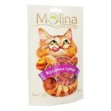Лакомство для кошек Molina кусочки тунца 0,08 кг.